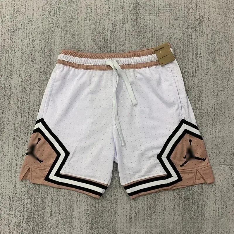 Jordan Diamond Shorts White Brown