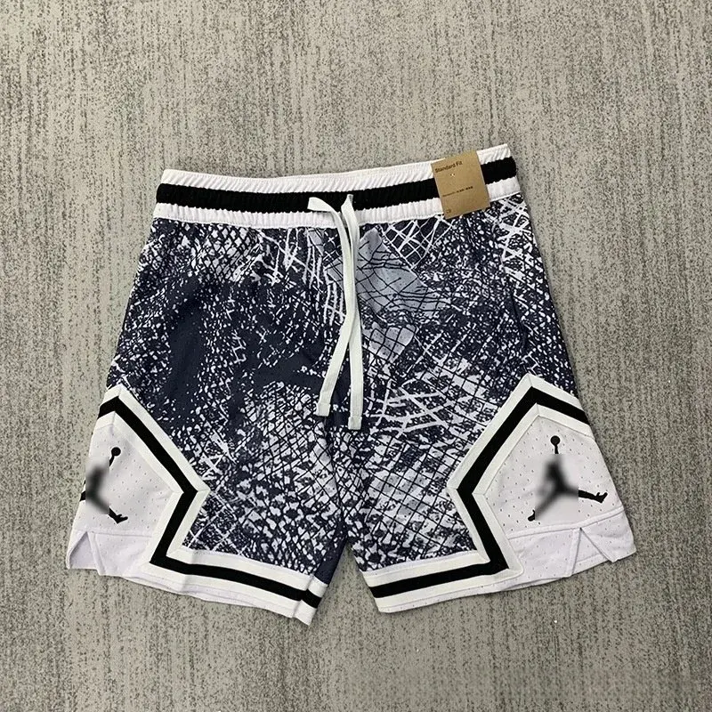 Jordan Diamond Shorts Gray Checkered