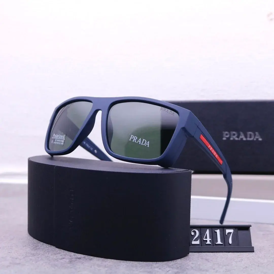 Prada Matte Navy Blue Sunglasses