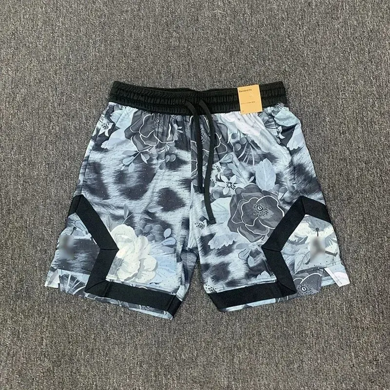 Jordan Diamond Floral Rose Gray Shorts