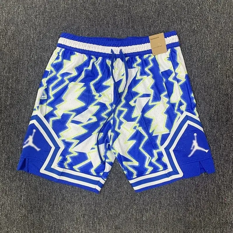 Jordan Diamond Tie-dye Lightning Bright Blue Shorts