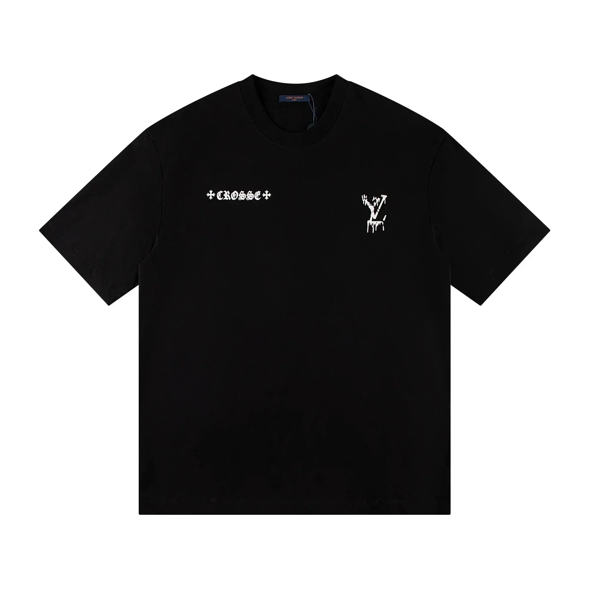 Louis Vuitton Crosse Cross Paint Drip T-Shirt Black