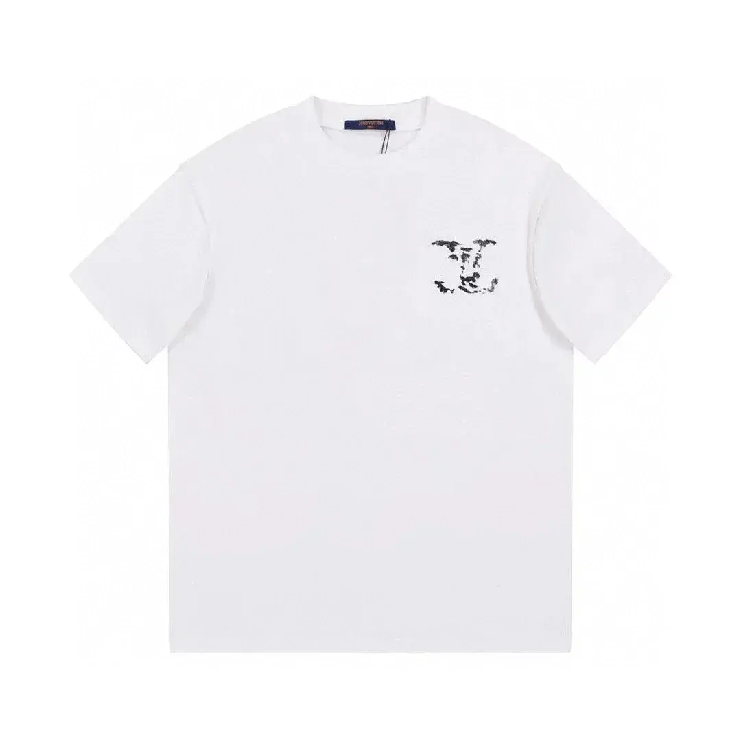 Louis Vuitton Paint Drip LV Logo T-Shirt White