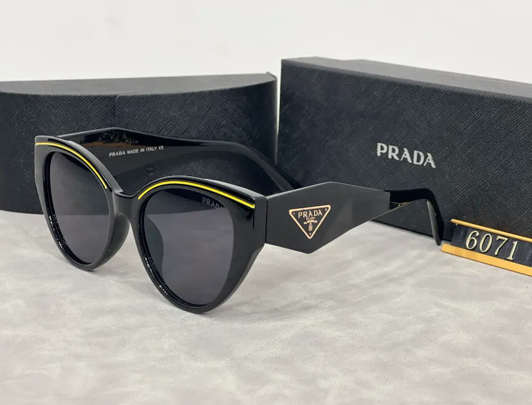 Prada Sunglasses Black Yellow