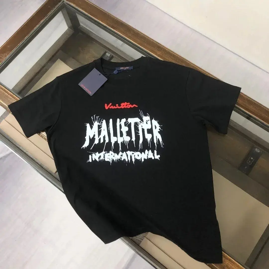 Louis Vuitton Malletier International T-Shirt Black White