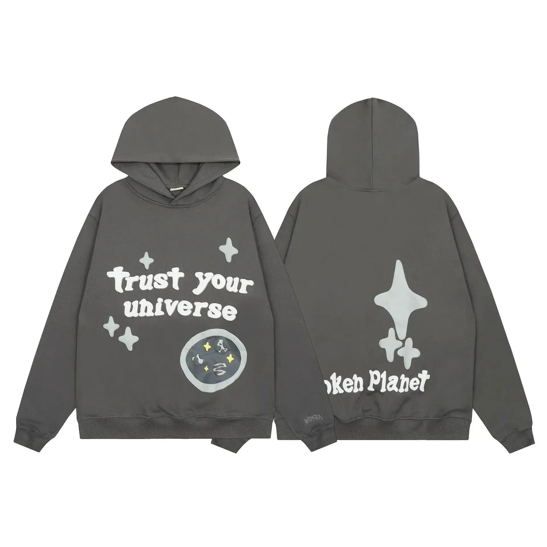 Broken Planet Trust Your Universe Hoodie Grey
