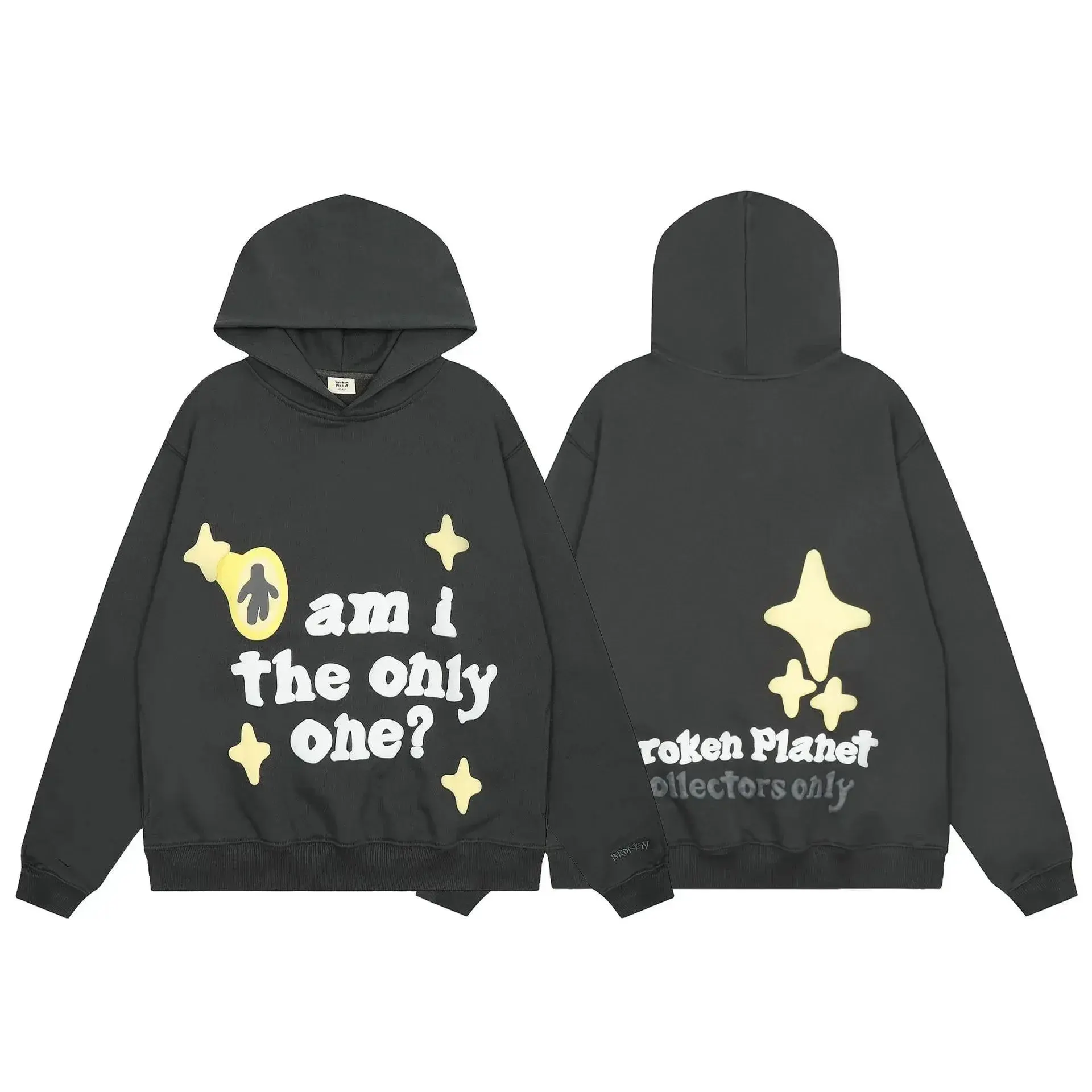 Broken Planet Am I The Only One Hoodie Dark Grey