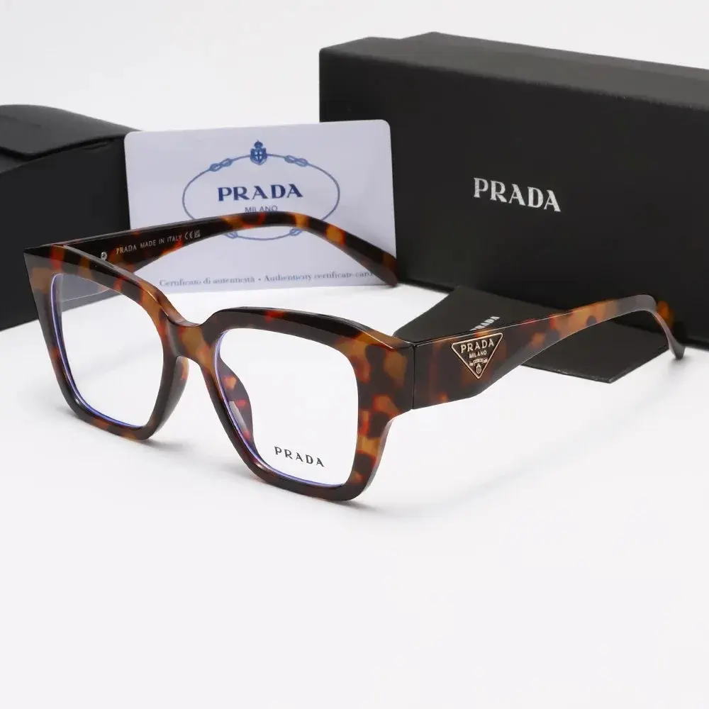 Prada Symbole Tortoiseshell Clear Lenses Sunglasses