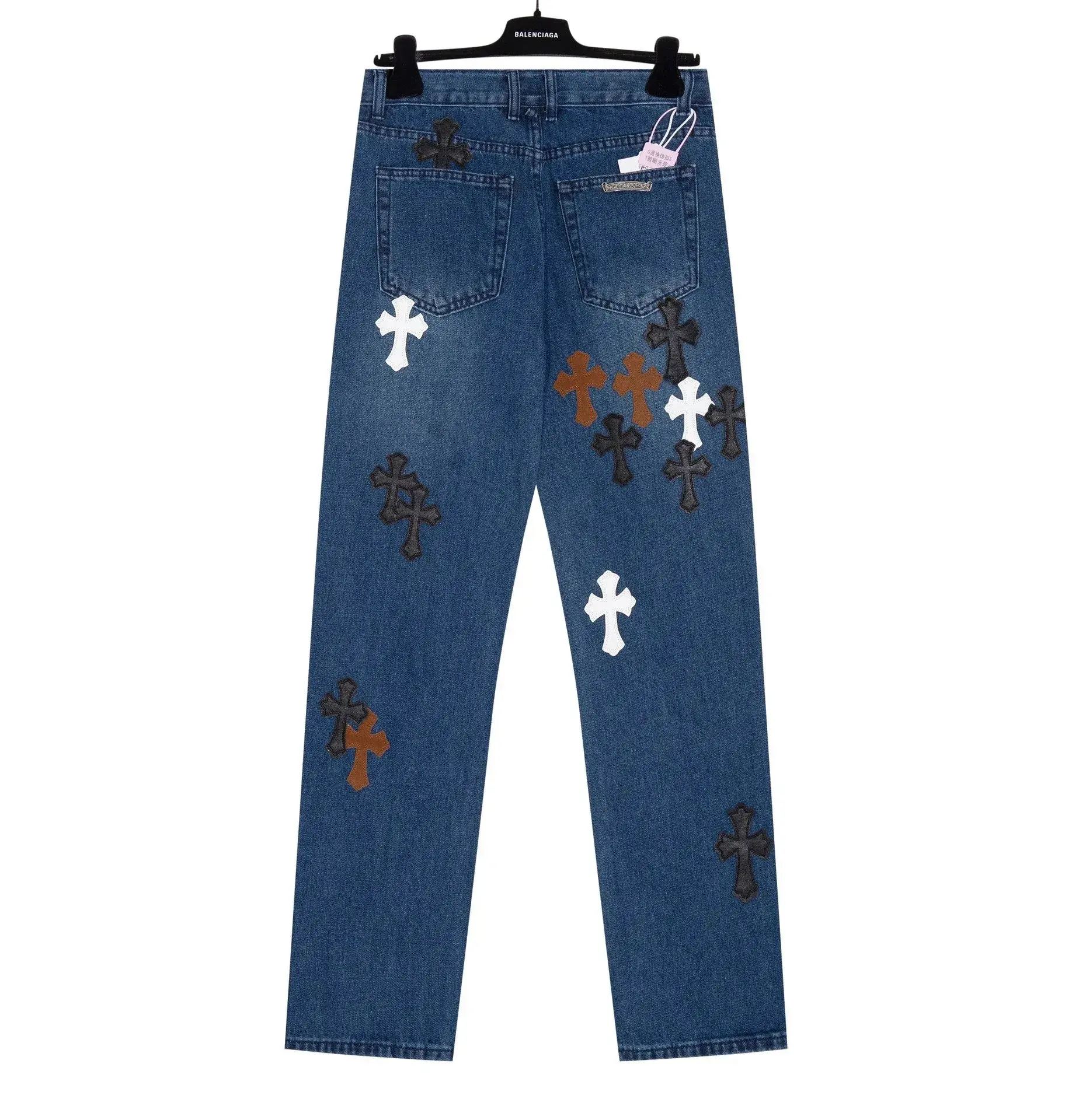 Chrome Hearts Cross Patch Blue Jeans
