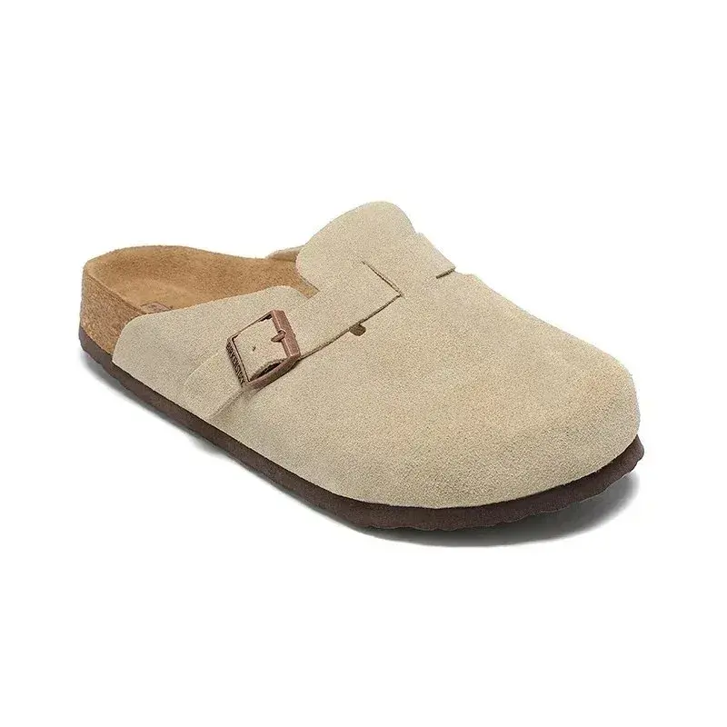 Birkenstock Boston Suede Cream