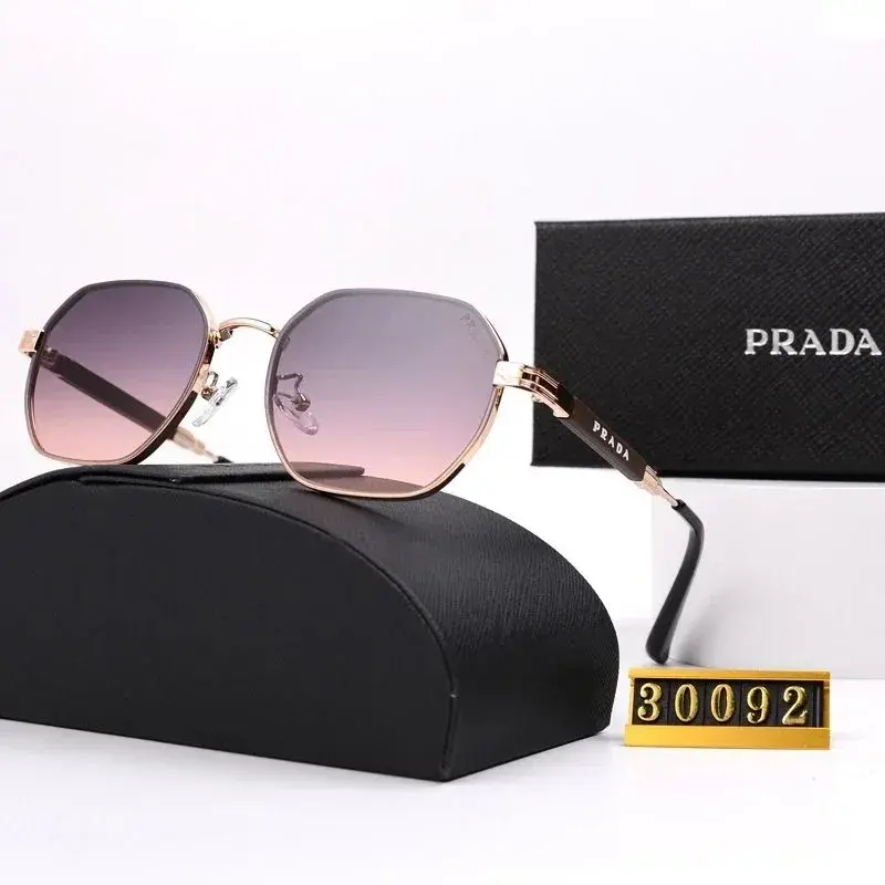 Prada Hexagonal Rose Gold Sunglasses with Pink Gradient Lenses