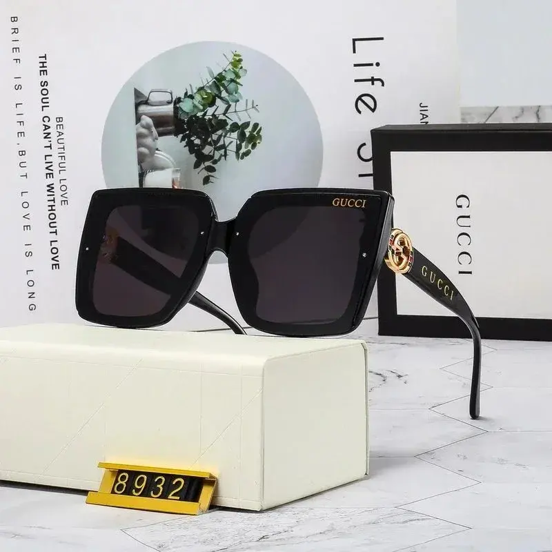 Gucci Square Sunglasses Black Grey