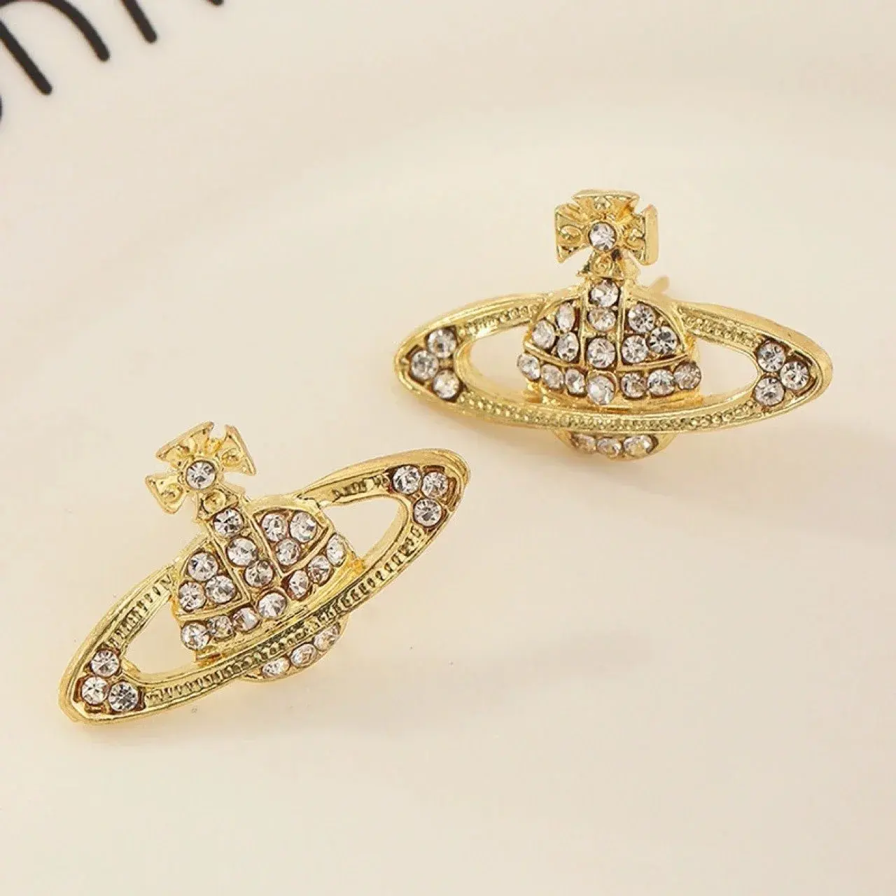 Vivienne Westwood Gold Stud Earrings
