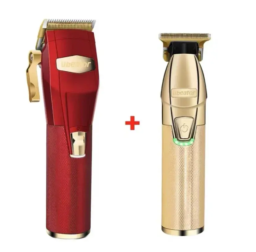 Ubeator Hair Clipper and Trimmer Set Red Gold