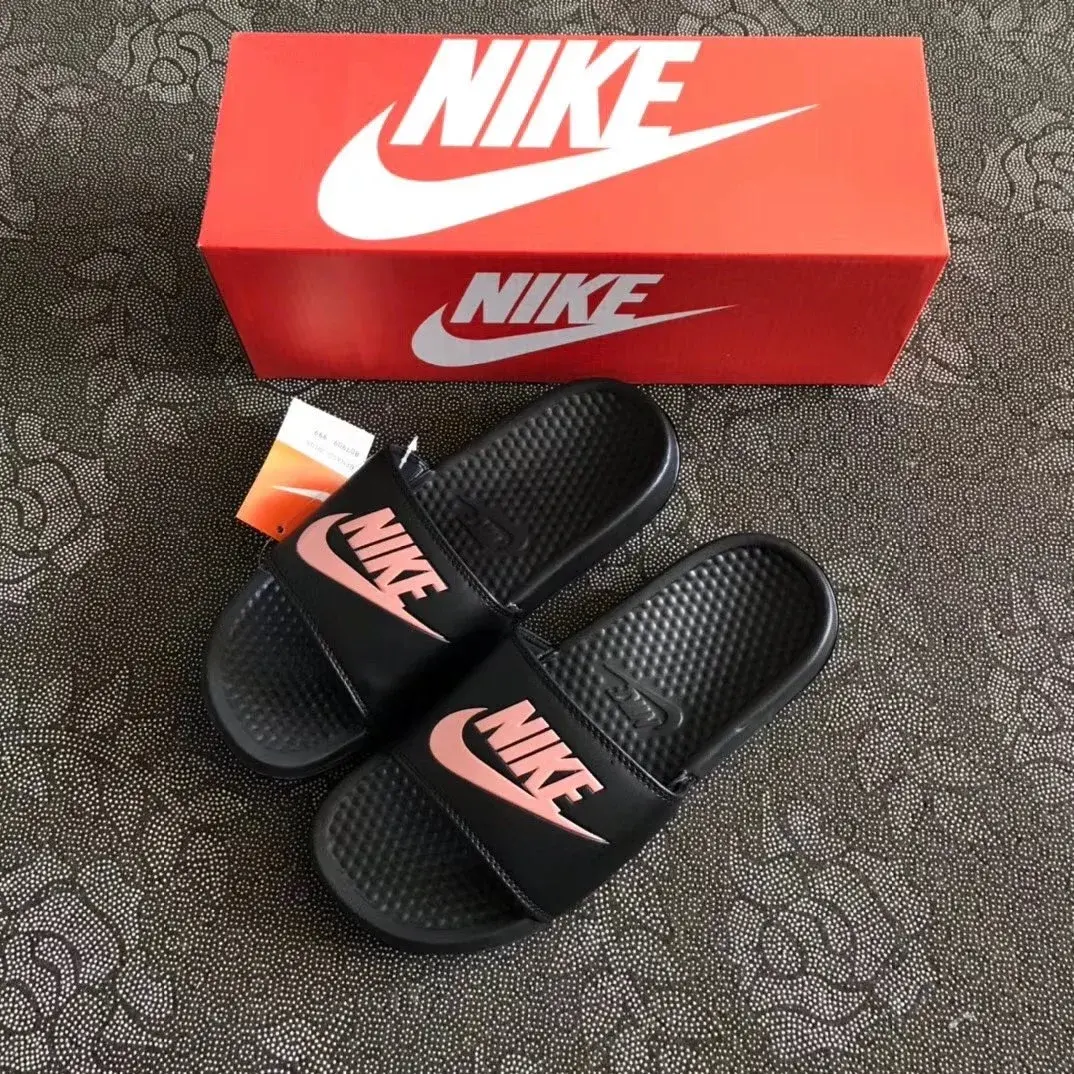 Nike Benassi JDI Slides Black Pink