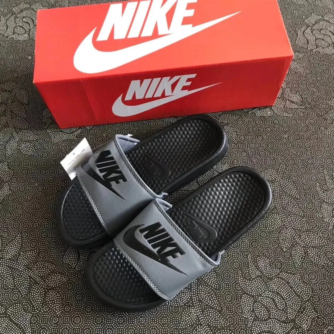 Nike Benassi JDI Slides Black Gray