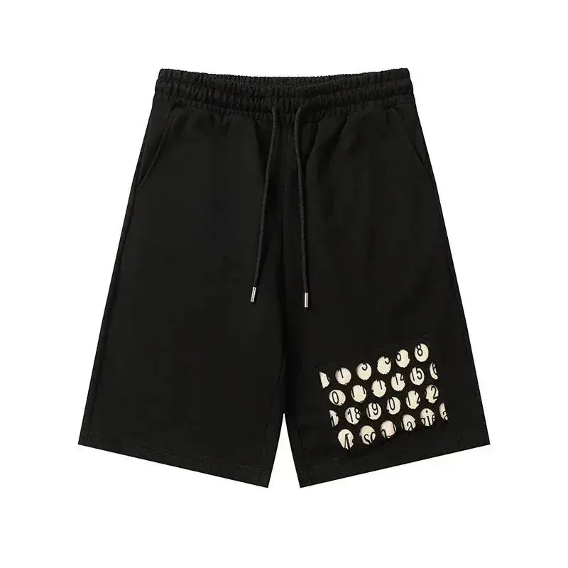 Maison Margiela Number Circle Patch Shorts Black