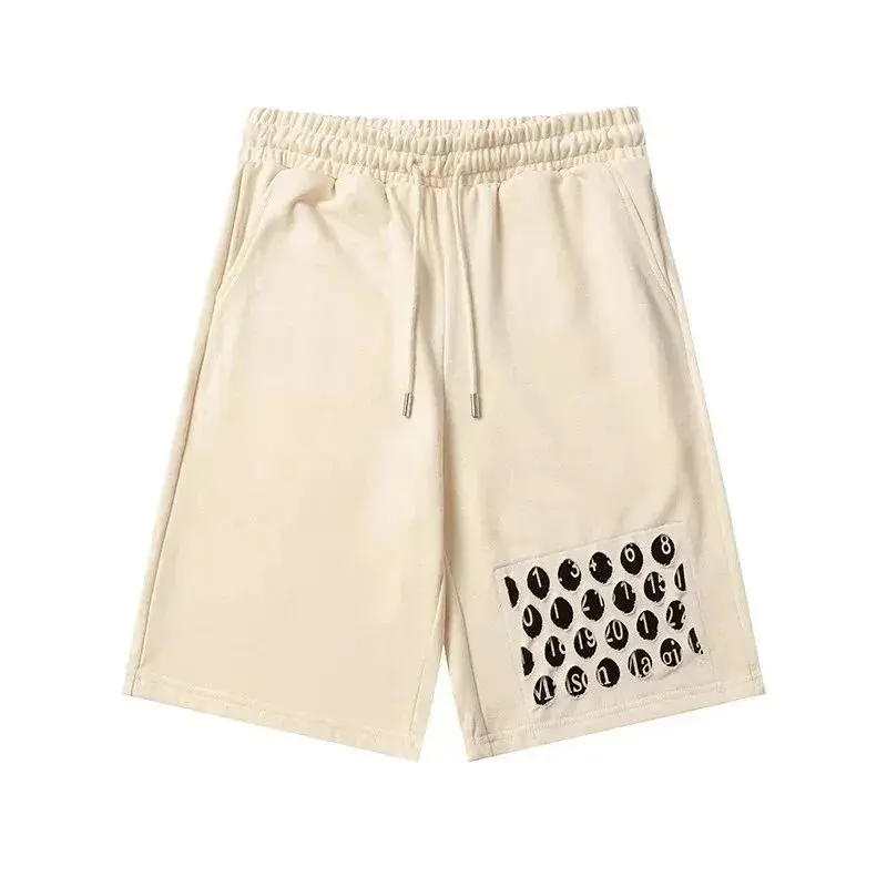 Maison Margiela Number Circle Patch Shorts Apricot