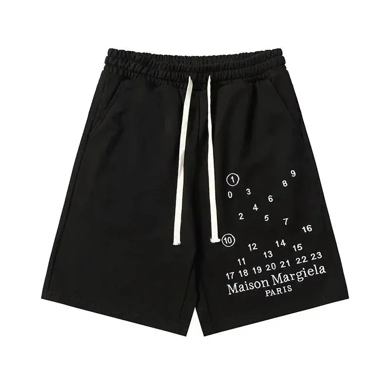 Maison Margiela Number Logo Sweatshorts Black