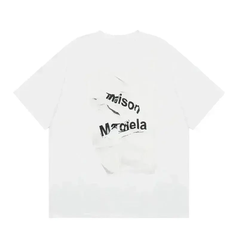 Maison Margiela Distressed Logo T-Shirt White