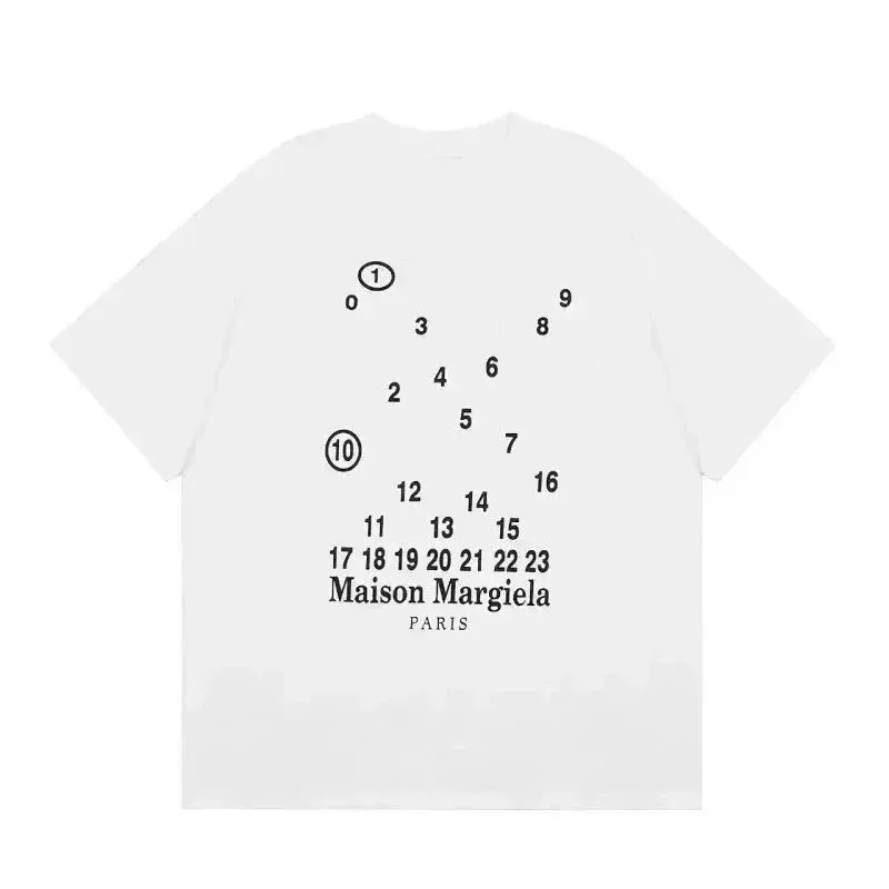 Maison Margiela Numeric Chart T-Shirt White