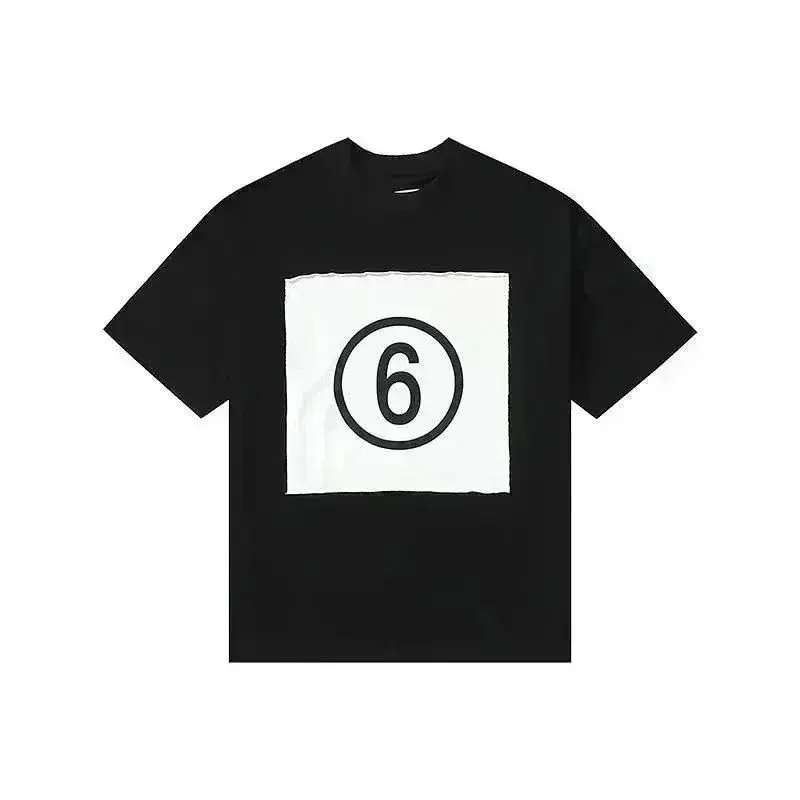 MM6 Maison Margiela Number Logo Patch T-Shirt Black
