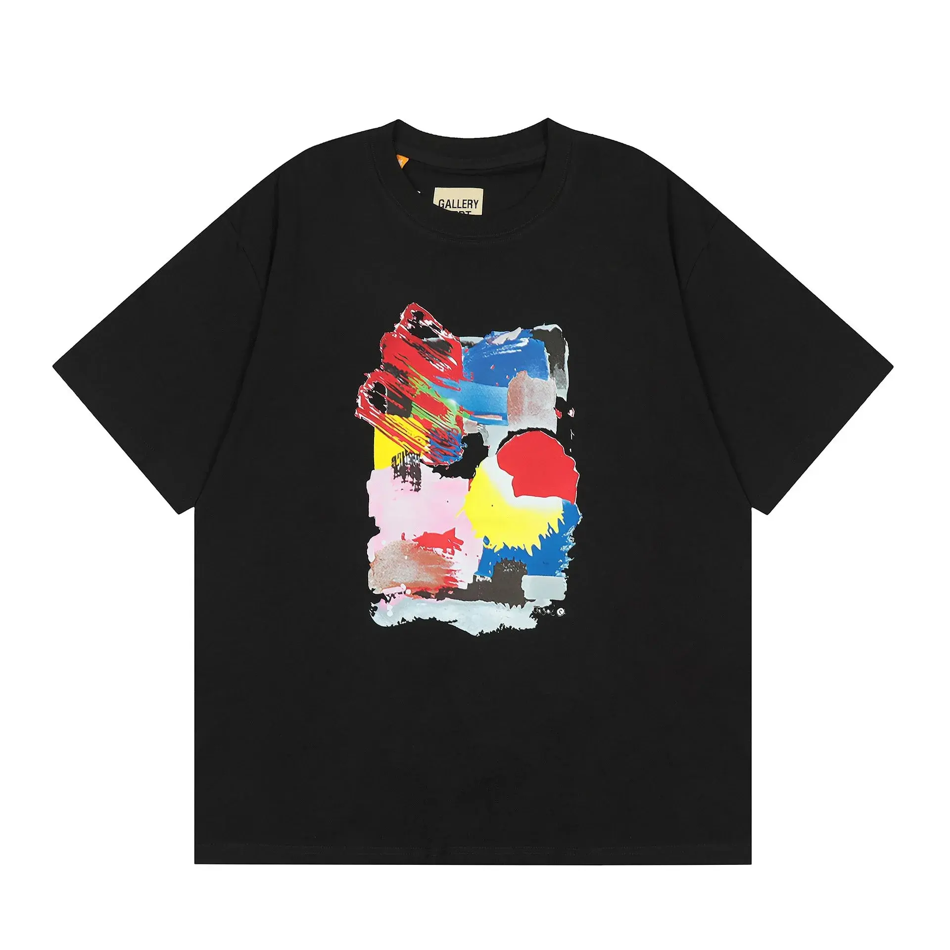 Gallery Dept. Paint Splatter Abstract Black T-Shirt