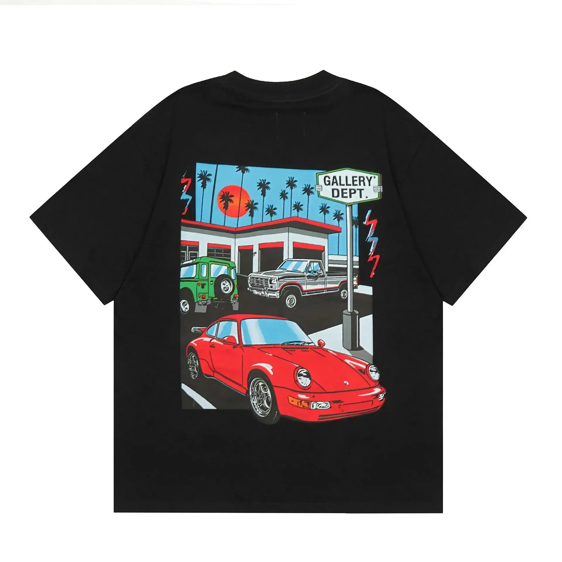 Gallery Dept. Car Scene Los Angeles Black T-Shirt
