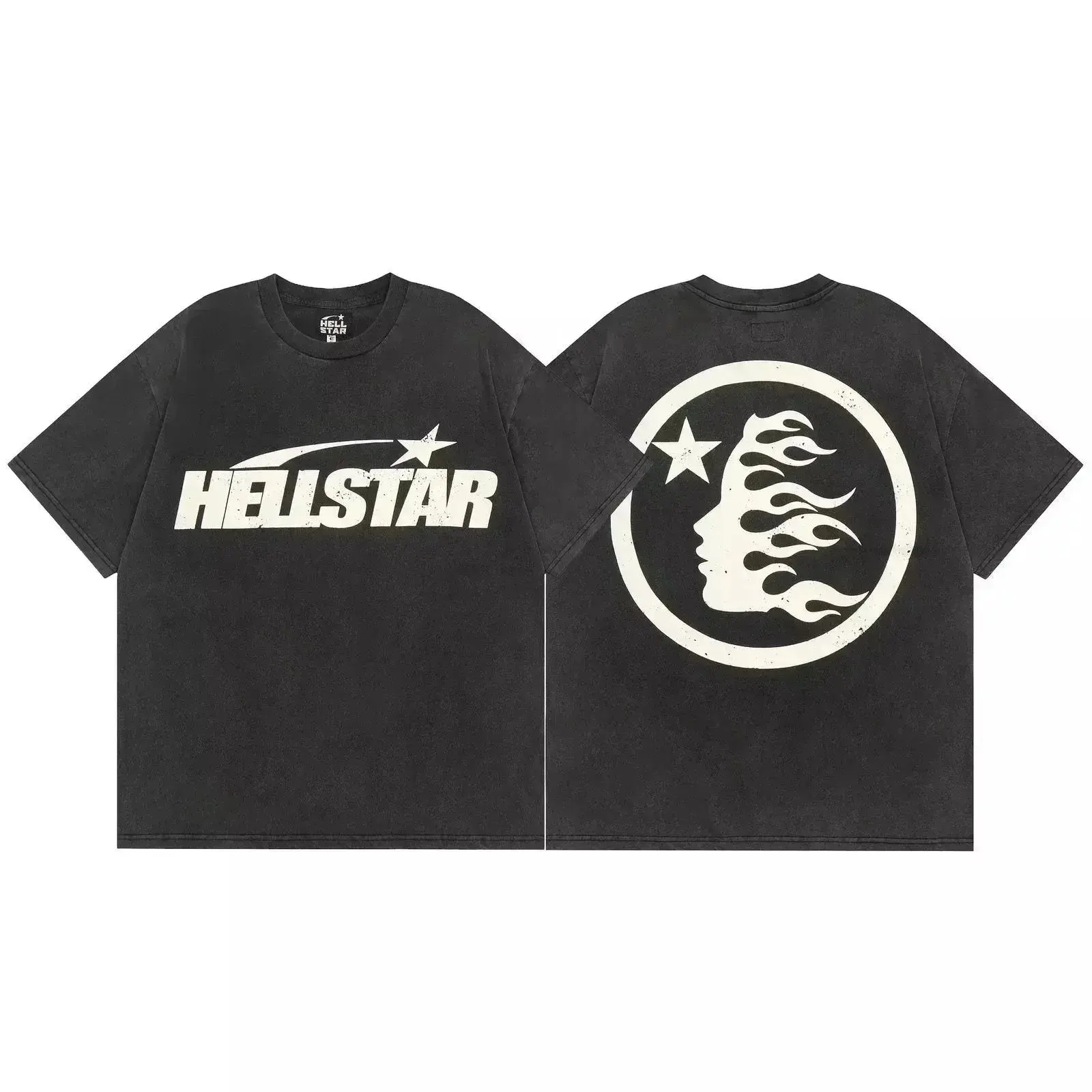 Hellstar Classic Logo T-Shirt Washed Black