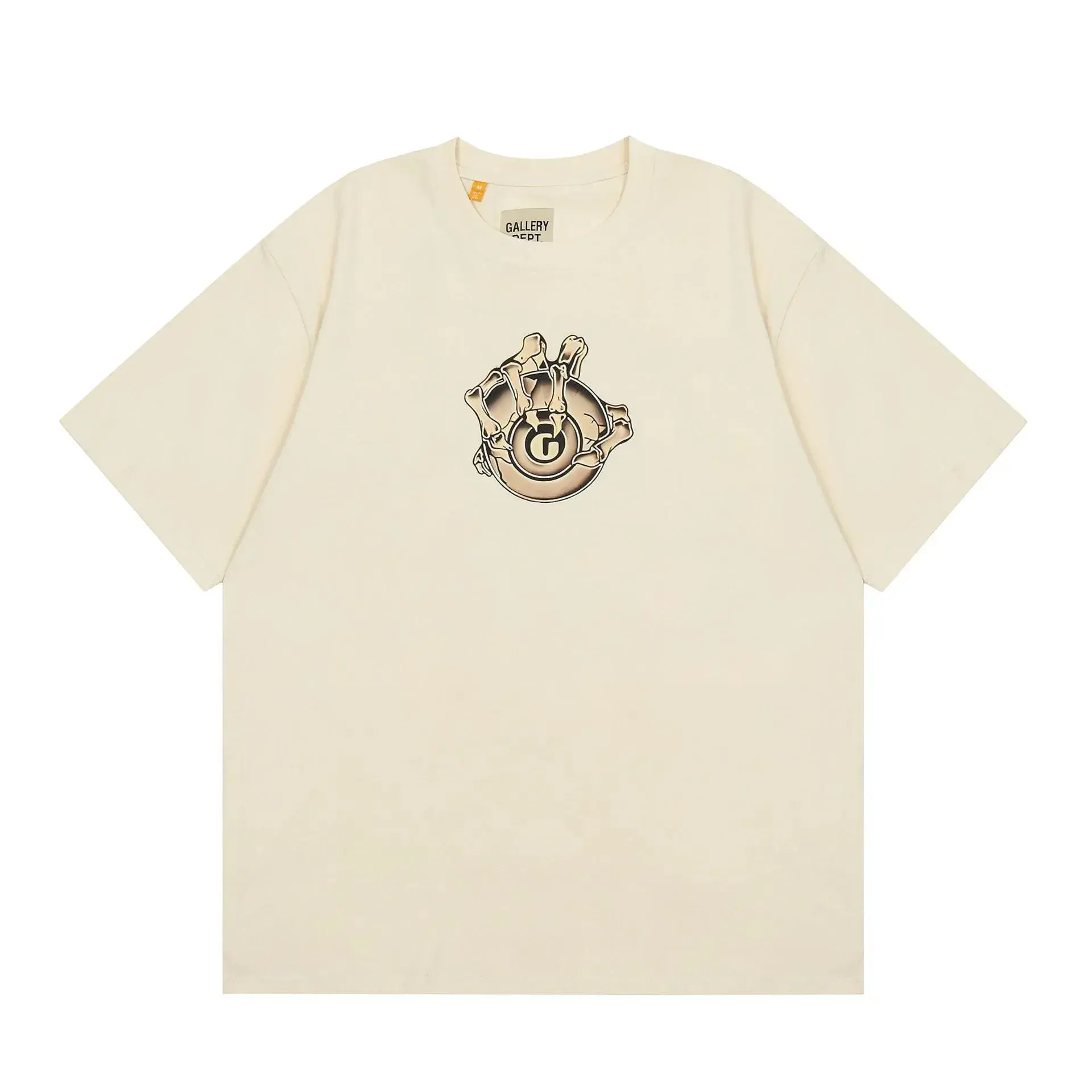 Gallery Dept. Skeleton Hand Graphic T-Shirt Cream