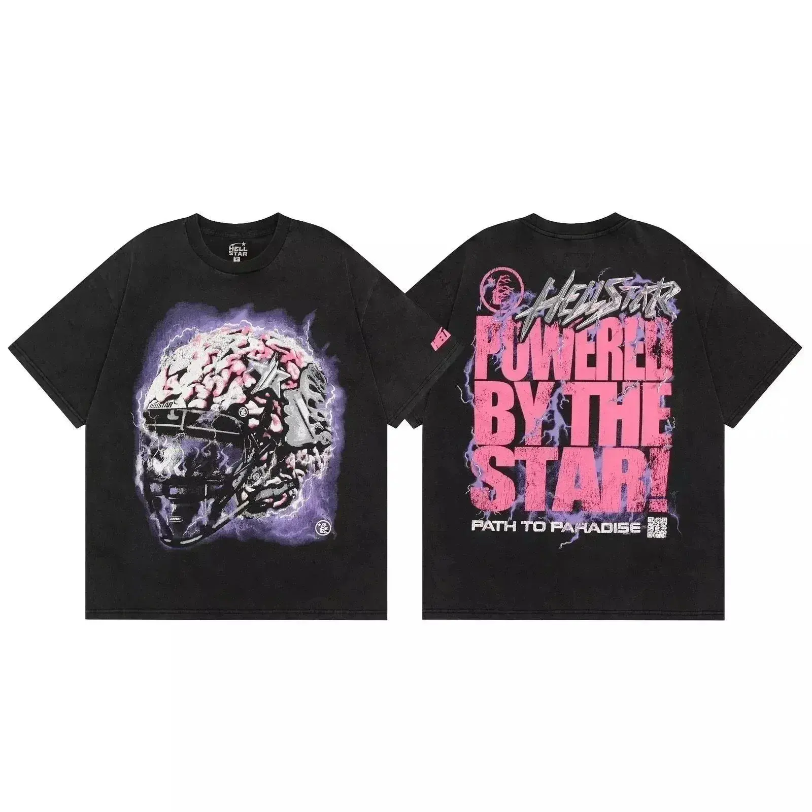Hellstar Powered By The Star T-Shirt Black