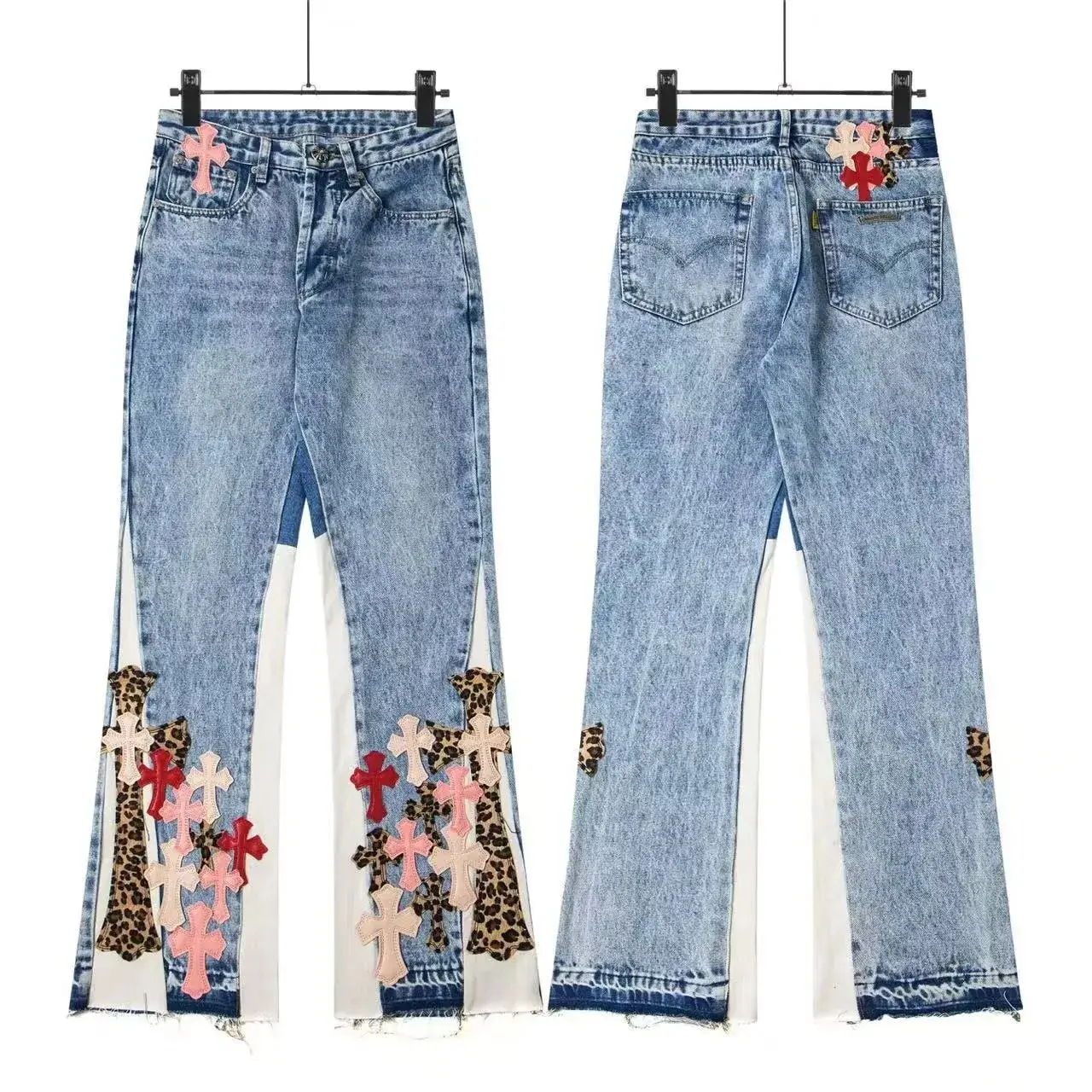 Gallery Dept. Multicolor Cross Veneer Jeans Light Blue