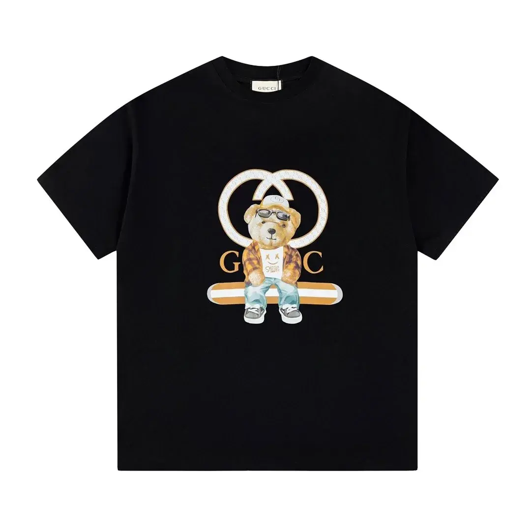 Gucci Bear Graphic T-Shirt Black