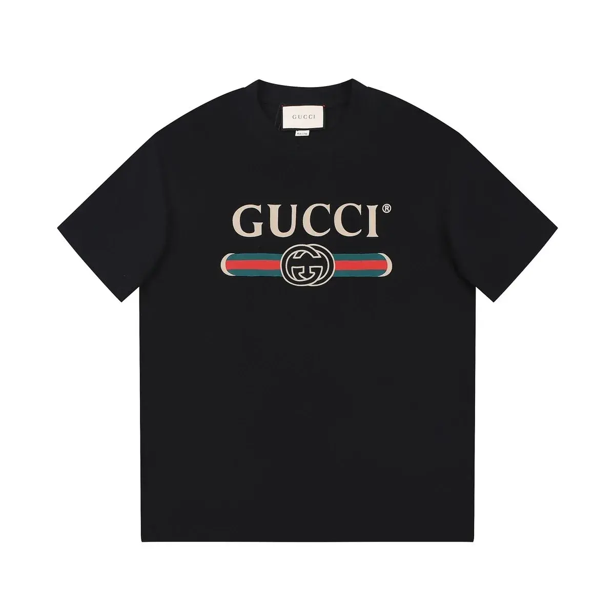 Gucci Web Stripe Logo T-Shirt Black