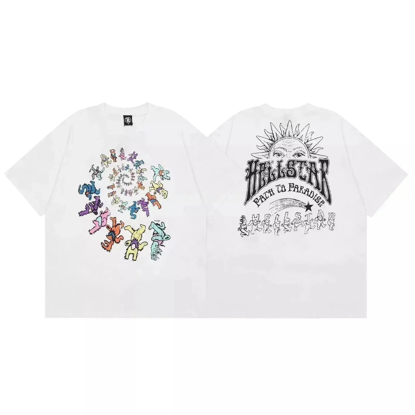 Hellstar White Spiral Bears T-Shirt