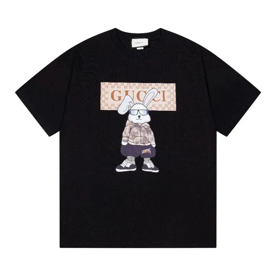 Gucci Bunny Graphic Black T-Shirt