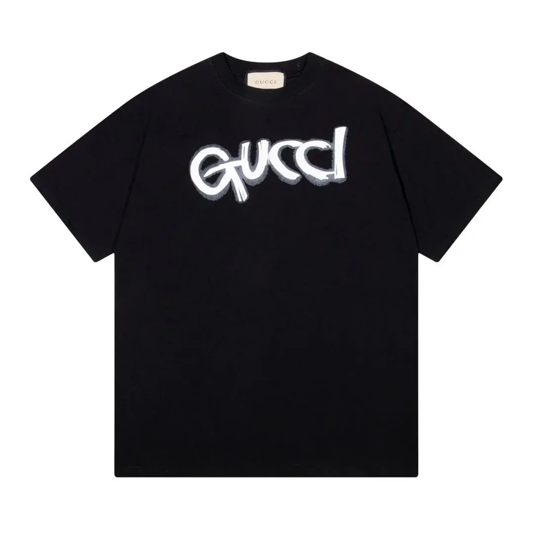 Gucci Black Graffiti Logo T-Shirt
