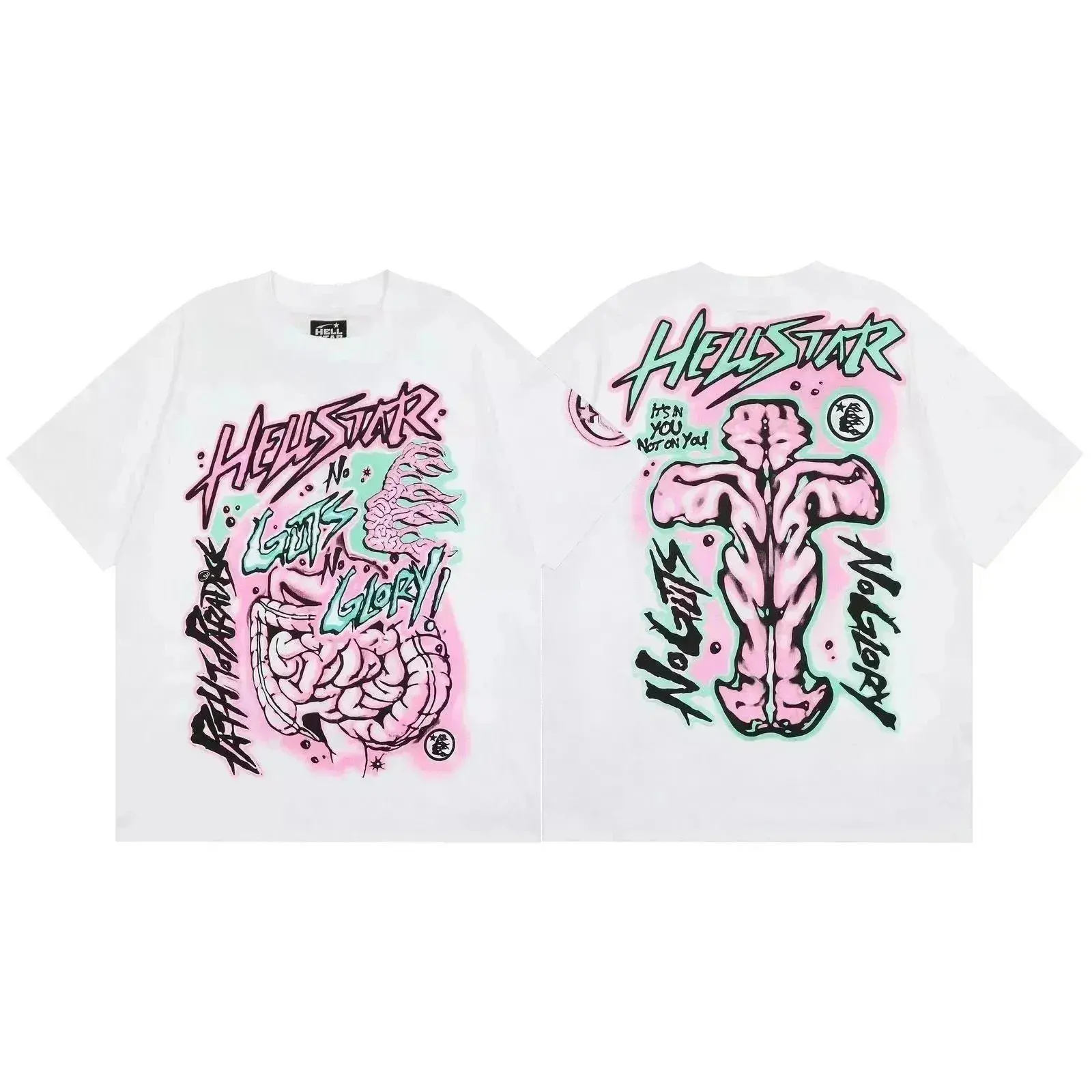 Hellstar No Guts No Glory T-Shirt White