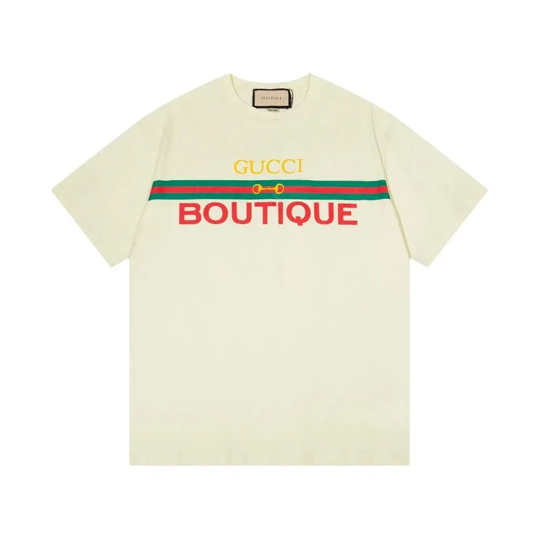 Gucci Off-White Boutique Stripe T-Shirt