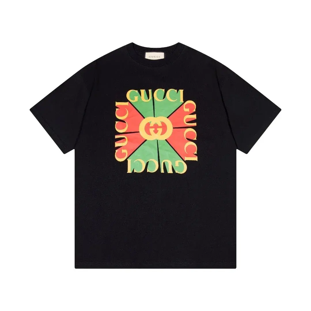 Gucci Kaleidoscopic Logo Black T-Shirt