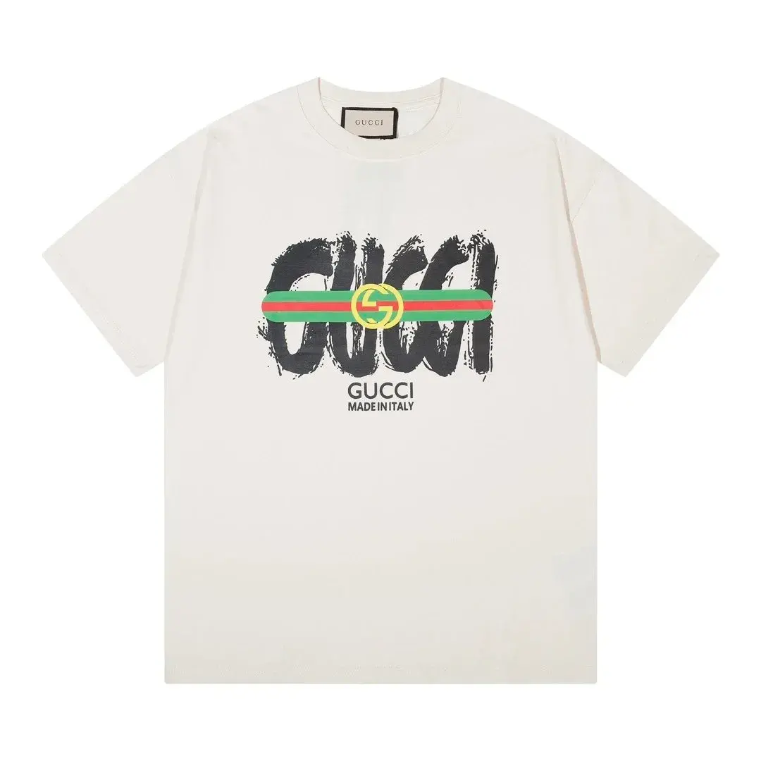 Gucci Brushstroke Web Stripe Off-White T-Shirt