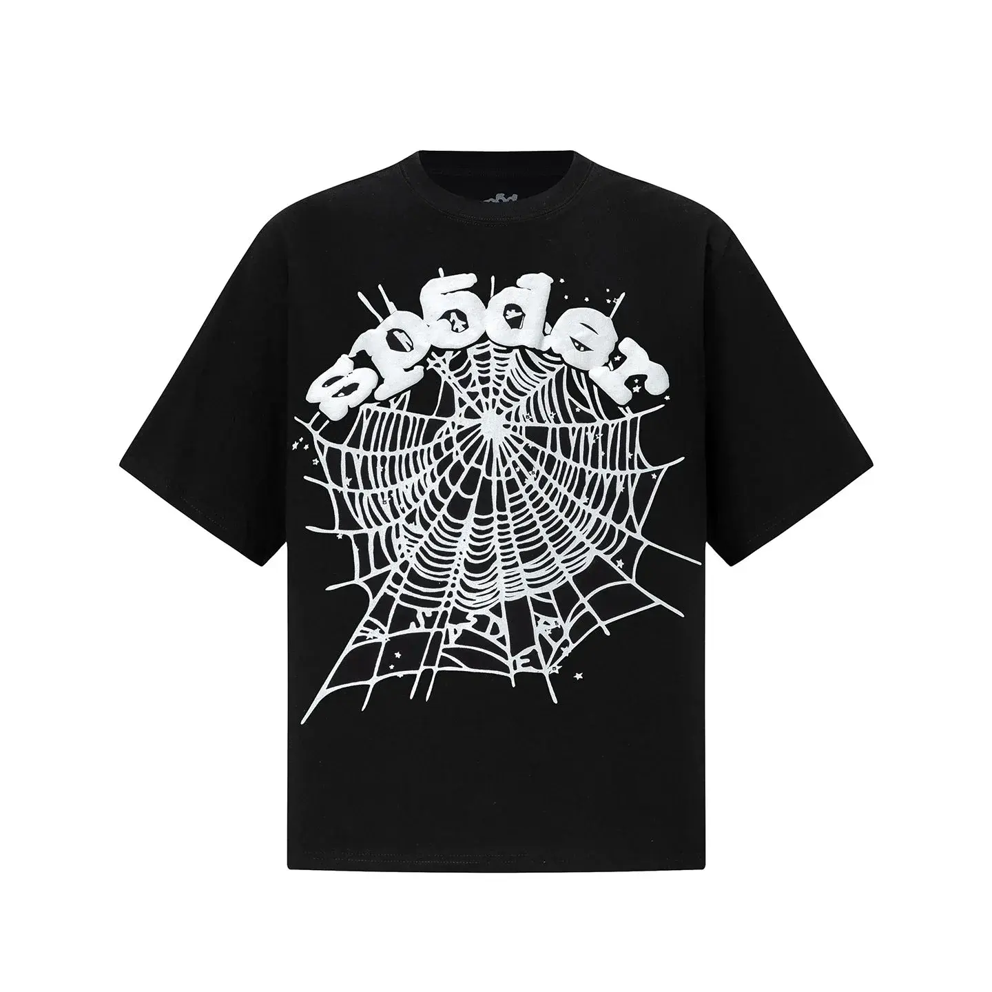 SP5DER Web Print T-Shirt Black