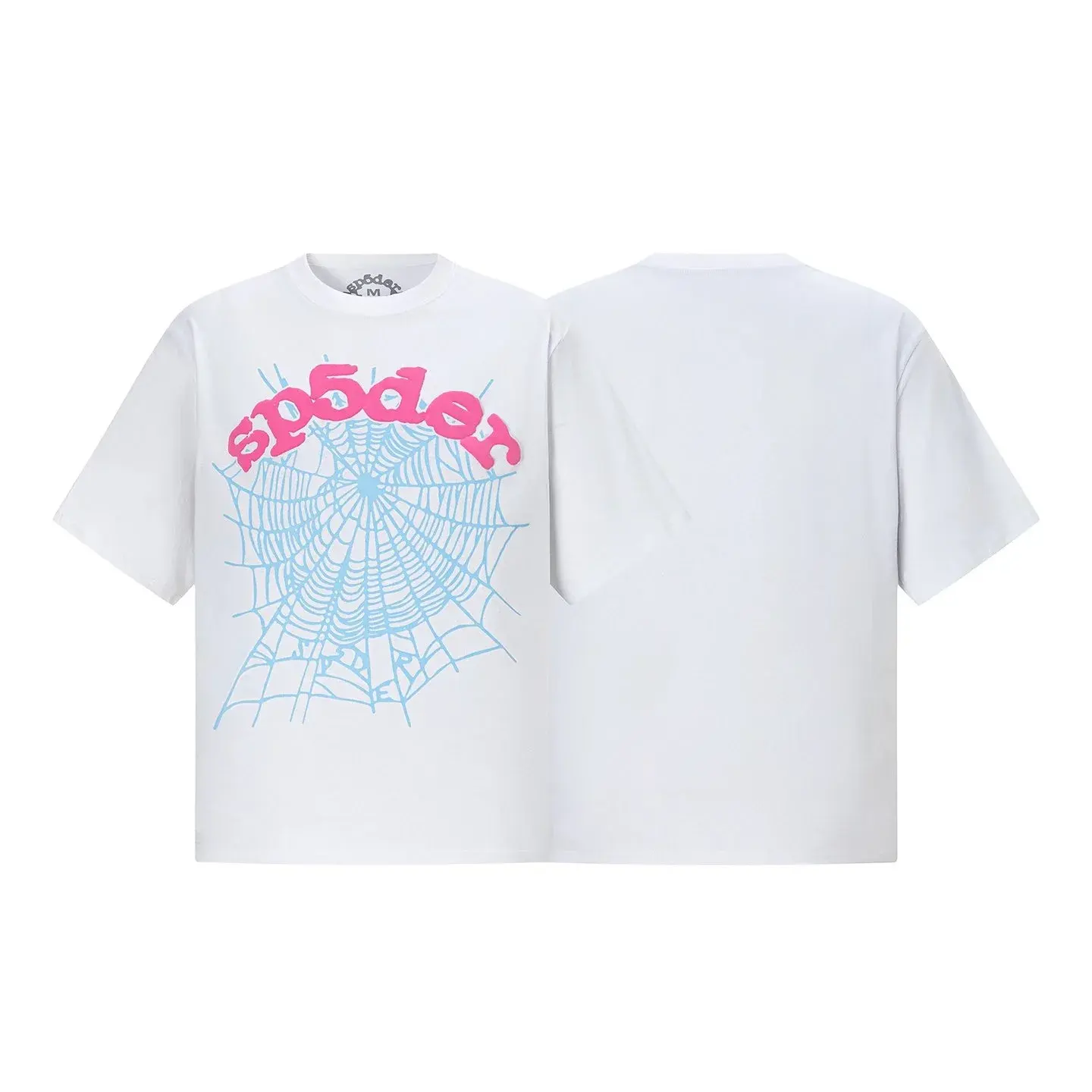 SP5DER Web Print T-Shirt White Pink