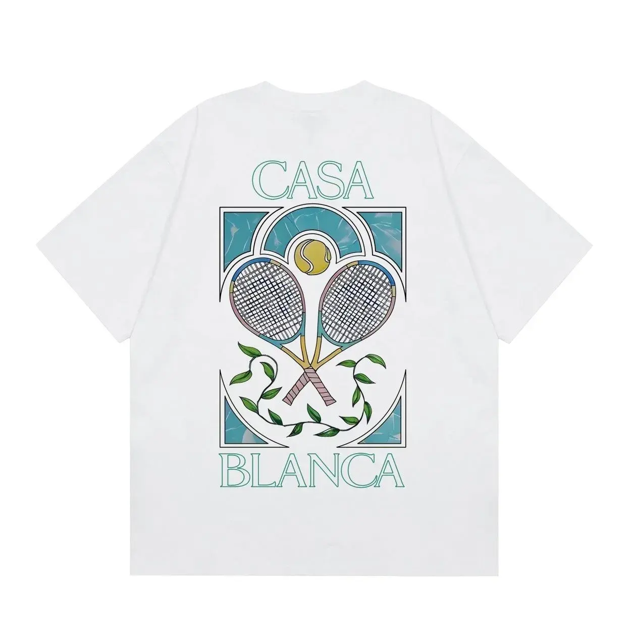 Casablanca Tennis Graphic T-Shirt White