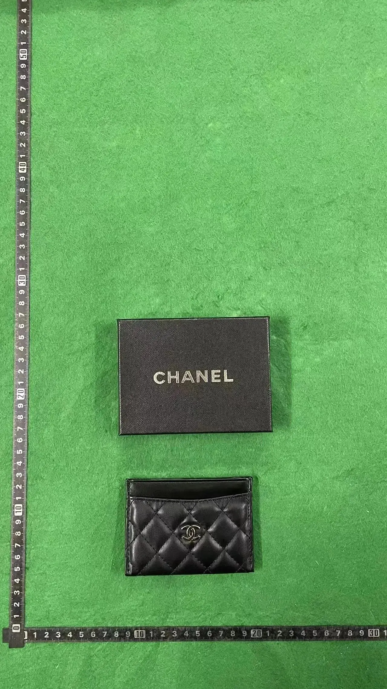Chanel Quilted CC Card Holder Black