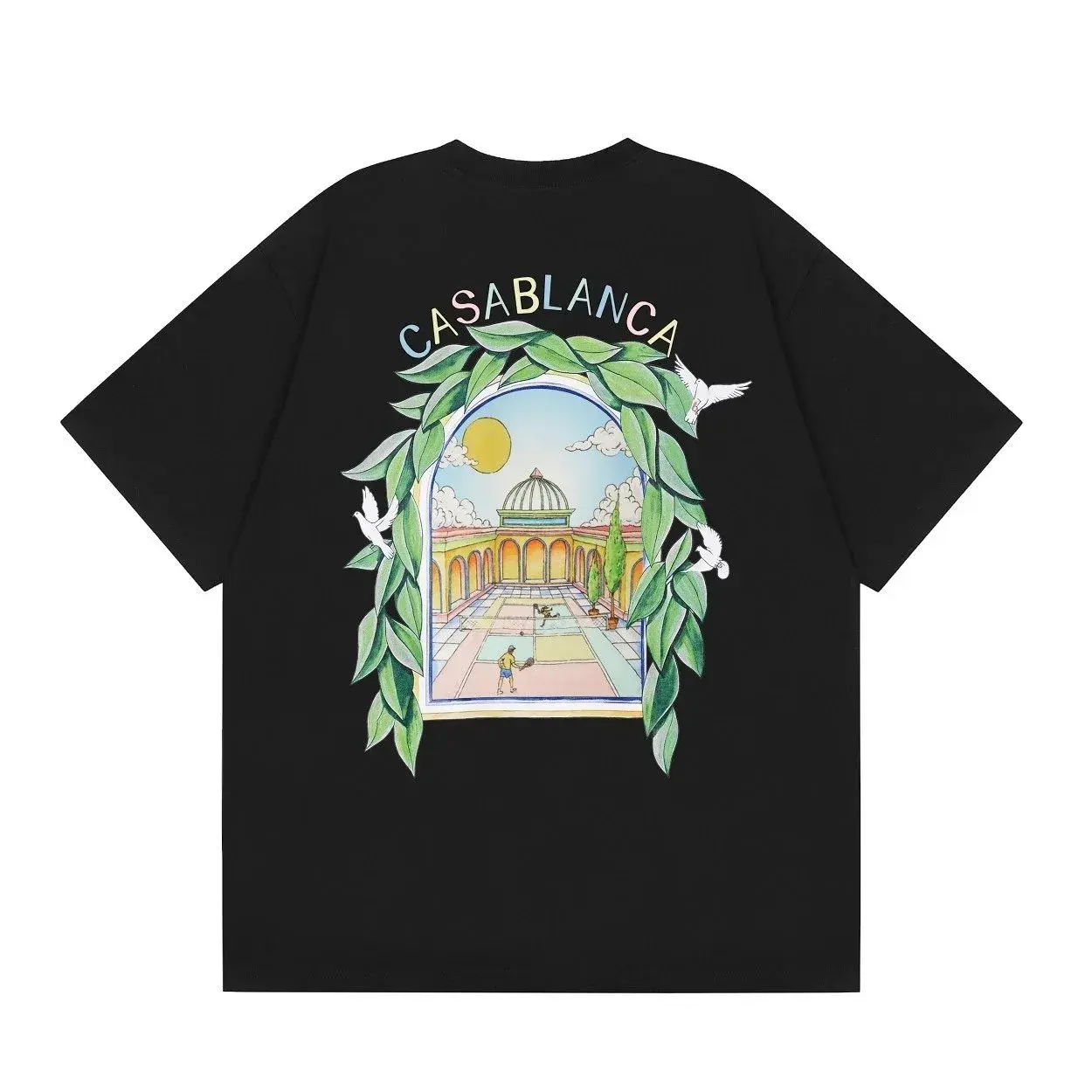 Casablanca Archway Graphic T-Shirt Black
