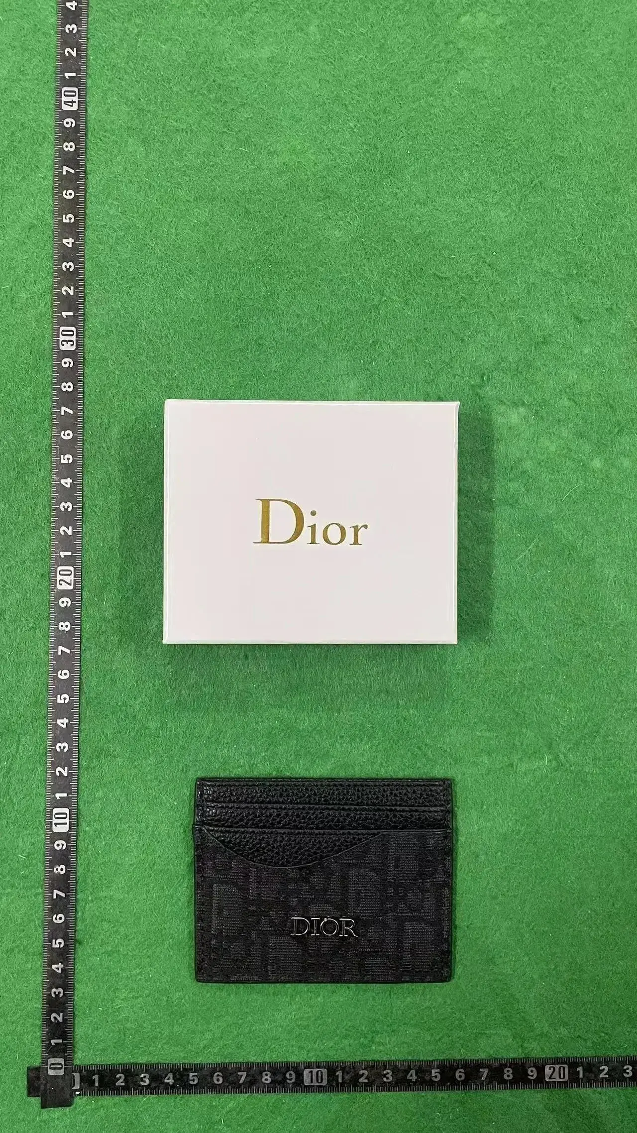 Dior Oblique Saddle Card Holder Black