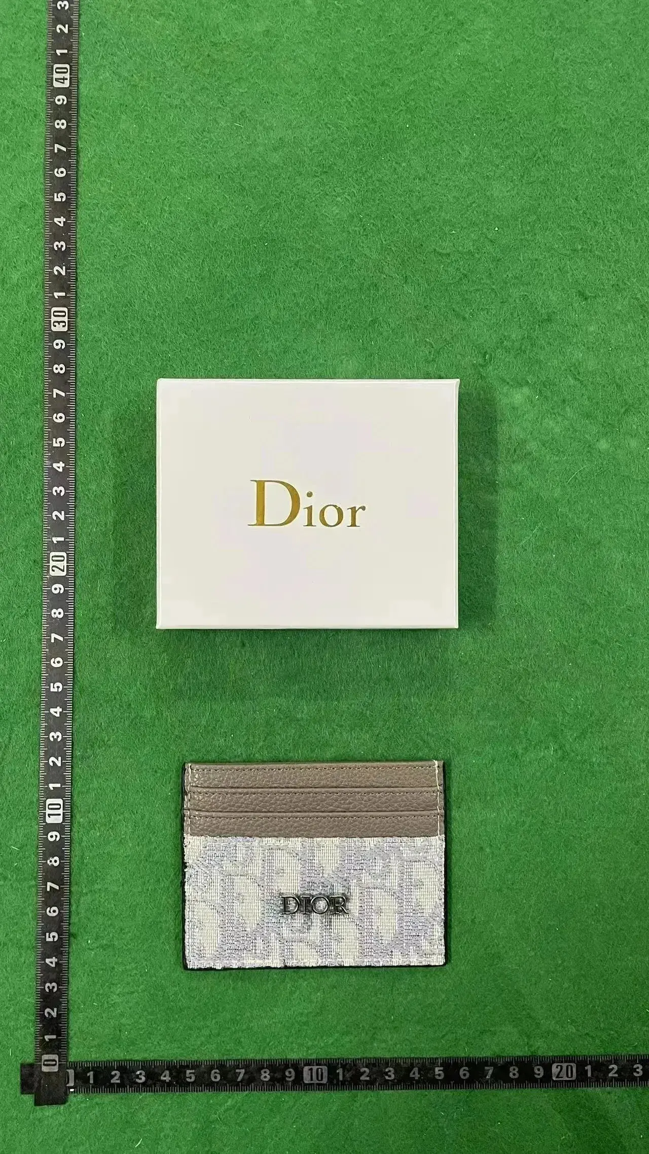Dior Oblique Card Holder Light Blue