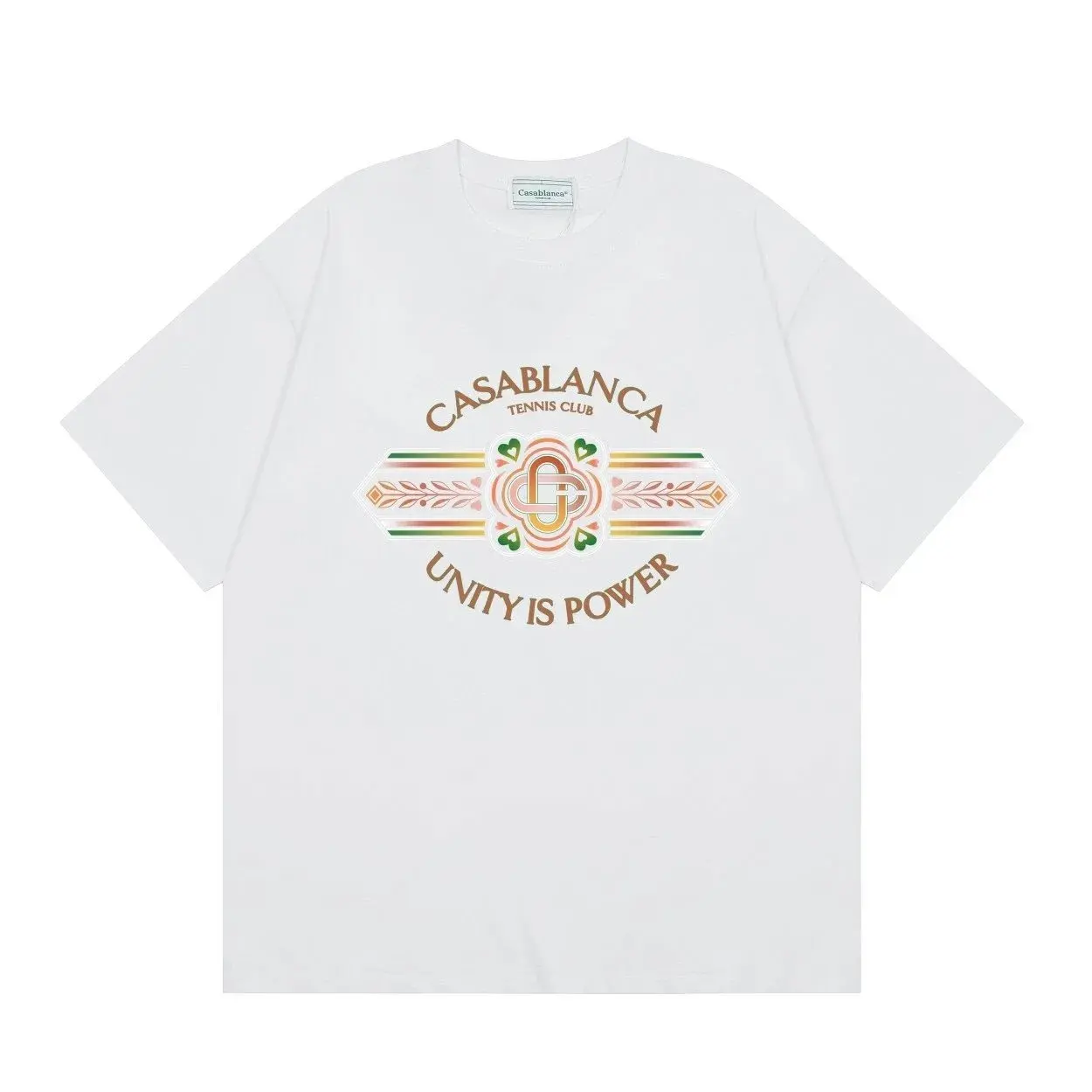 Casablanca Unity Is Power White T-Shirt