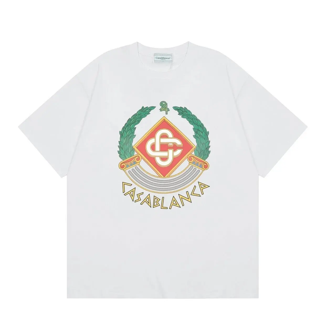 Casablanca Laurel Diamond White T-Shirt
